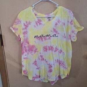 Celebrate Mother's Day Women's Tye Dye XL Short Sleeve T-Shirt "Mams."